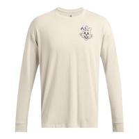 安德玛（UNDERARMOUR） Grounds男子高克重圆领训练运动长袖T恤1386796 峰顶白110 L