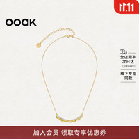 OOAK【新品上市】列维斯蕾丝裙边系列轻奢小众设计感项链新款节日礼物 列维斯蕾丝裙边微笑项链(/金）