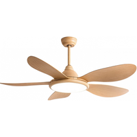 明灯汇变频吊扇灯风扇灯客厅家用2023年新款餐厅灯风扇一体大气静音吊扇 42-668A白5叶+吊杆白叶+遥控