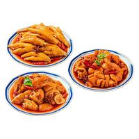 和蓉汇 香辣卤三荤1500g  香卤肥肠猪前蹄鸡爪套餐 下饭卤熟食火锅食材