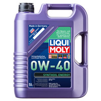 力魔（LIQUI MOLY）德国 全合成机油 汽机油 发动机润滑油 汽车保养 能量型 0W-40 SN A3/B4级 5L