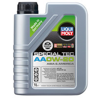 力魔（LIQUI MOLY）德国 全合成机油 汽机油 发动机润滑油 汽车保养 特技AA 0W-20 SP 1L