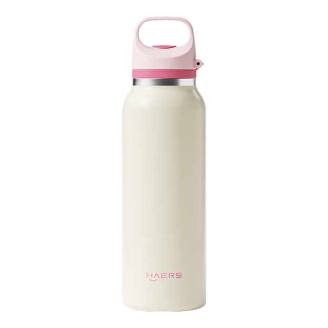 HAERS 保温杯外出便携316内胆600ml 赠杯刷