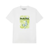 马克华菲2025夏季款时尚潮流休闲T恤印花短袖上衣 白色 3XL