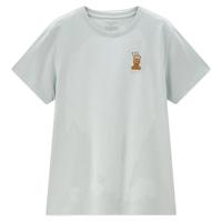 佐丹奴T恤女装纯棉动物叠叠乐刺绣圆领针织短袖T恤 05395385