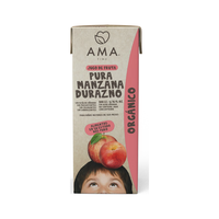 AMA TIME智利有机NFC果汁 有机认证冷压榨 桃子苹果汁200ml*24瓶整箱 有机桃子苹果汁200ml*24瓶/箱