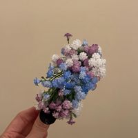 梦君宸【灿诺繁星】刘亦菲同款满天星发夹甜美仿花发夹发饰鸭嘴夹轻奢 【高端】彩色满天星鸭嘴夹