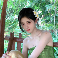 乐囍丛鸡蛋花头饰仿真花儿童甜美花朵发夹边夹刘海夹傣族出游海边发卡 9CM+7CM鸡蛋花发夹【2只装】