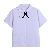 俞兆林jk短袖女泰国泰式校服园学院风衬衫初高中毕业运动会班服 M(80-100斤)