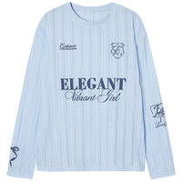 薄款长袖T恤女25夏季宽松复古美式休闲镂空设计圆领罩衫