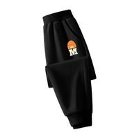 LA CHAPELLE MINI 休闲百搭 儿童运动裤  【春秋长裤】黑色M帽子小标 120