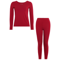 【吸湿发热 保暖套装】小暖气圆领长袖长裤套装女秋衣秋裤保暖衣