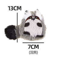 FOFOS两只福狸猫咪玩具弹簧逗猫棒带猫薄荷自嗨解闷幼猫玩具 浣熊 内含响纸