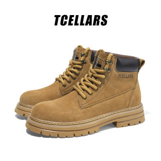 有券的上：Tcellars 秋冬爆款英伦复古风户外工装靴马丁靴