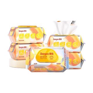 德佑 婴幼儿手口湿巾 加厚款80抽*6包