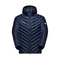 猛犸象(MAMMUT) 男士Broad Peak户外登山轻量保暖耐磨800蓬羽绒服 5975-深海蓝/黑拼色 S