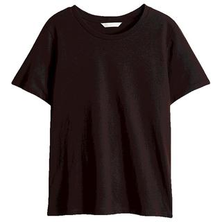HM女装T恤2025春夏圆领时尚休闲简约宽松棉质短袖上衣1270848