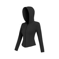 鸭鸭（YAYA）修身防晒衣女款凉感冰丝透气户外防晒服海边防紫外线薄款外套 经典黑 S 【70-100斤】