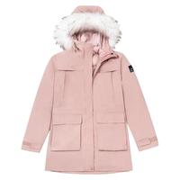 【清仓】骆驼 CAMEL毛领可拆卸羽绒服冲锋衣女外套中长款三合一派克工装