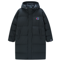 Champion【品牌】秋冬男女同款中长款连帽羽绒服休闲保暖