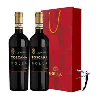 BOLLA 宝娜托斯卡纳金干红葡萄酒 750ml*2瓶+礼袋+开酒器