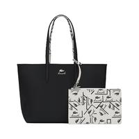 法国拉科斯特 LACOSTE女士24秋季时尚休闲正反两用托特包|NF4742AS N91/黑色/米白色