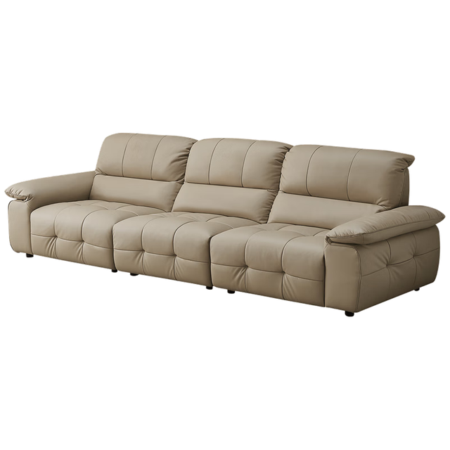 全友 家居 现代简约头层牛皮劳伦斯沙发 3.07m