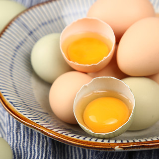 觅语田间 农家散养绿壳乌鸡蛋 30枚 1200g