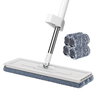 太太乐 拖把 平板拖把家用一拖净45cm免手洗懒人拖地 4配布 平板拖把45cm免手洗共4块布