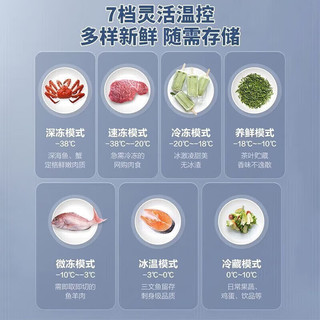 海尔（Haier）冰柜家用商用大容量卧式保鲜深冷速冻 断电保护自由转换顶开门冷藏冷冻冷柜 BC/BD-519GHPT丨-38℃低温 519L