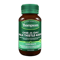 汤普森THOMPSON'S汤普森护肝片 奶蓟草精华水飞蓟宾480mg高浓度 60粒养肝 【480mg水飞蓟宾】高含量真护肝60粒