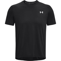 安德玛（UNDERARMOUR）短袖男子春夏COOLSWITCH训练服透气半袖跑步运动T恤 1371129-001黑色/定型下摆 M