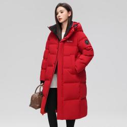 YAYA 鸭鸭羽绒服 鸭鸭 冬季中长款连帽羽绒外套保暖御寒男女款情侣羽绒服