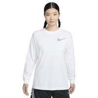 Nike耐克女长袖图案篮球T恤冬季纯棉休闲运动刺绣HF3260