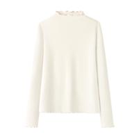 one more羊毛半高领打底衫女士秋季2025琥珀流光风穿搭上衣Y