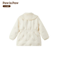 Paw in Paw 卡通小熊女童中长款羽绒服