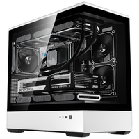 爱国者（aigo）星璨 岚 熊猫色 游戏电脑台式主机箱 支持360水冷 M-ATX主板/四面快拆/270°海景房/5090显卡 星璨岚熊猫色/270°海景房