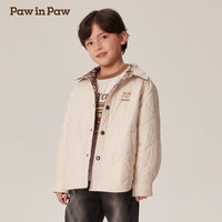 PawinPaw卡通小熊童装秋冬男童保暖舒适棉服防风夹克 Ivory象牙色/39 1