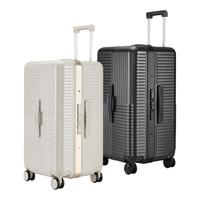 【蒋勤勤代言】卡拉羊魔方体行李箱纯平铝框旅行箱可登机拉杆箱新