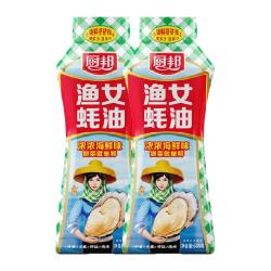 厨邦 金装渔女蚝油605g*2挤挤装