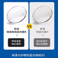 凯米U6X防蓝光双非球面金罡1.74超薄高度近视眼镜片