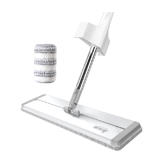 美丽雅 平板拖把42cm家用免手洗一拖净干湿两用大号懒人拖地