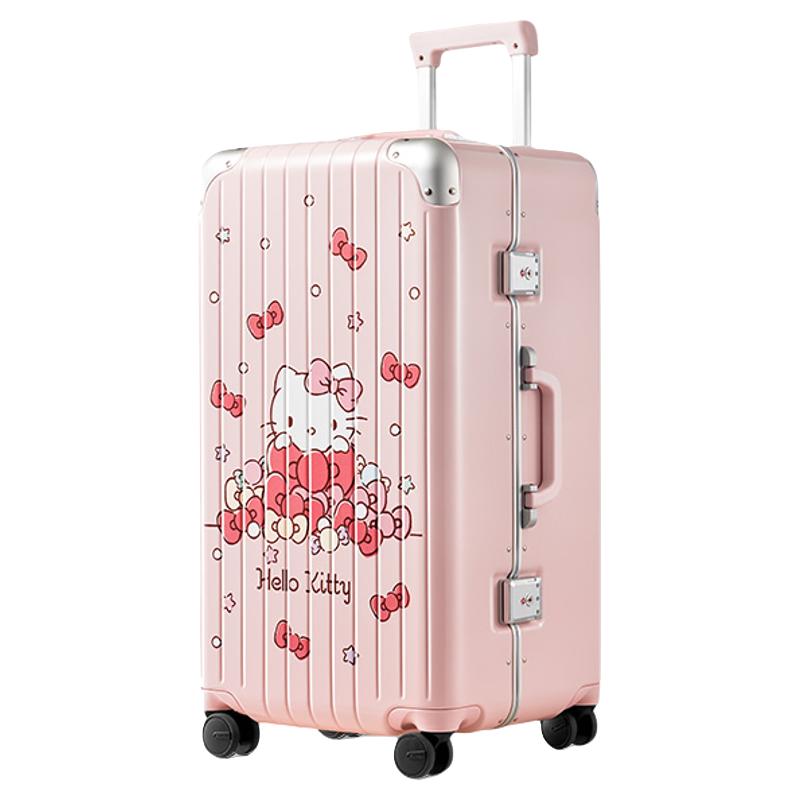 银座 GINZAxHelloKitty联名旅行箱女铝框trunk行李箱大容量20寸登机