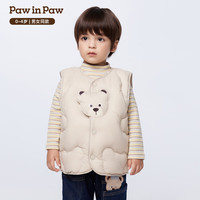 Paw in Paw 卡通小熊儿童羽绒马甲