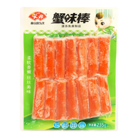 Anjoy安井锁鲜火锅丸子鱼豆腐龙虾味球鱼丸鱼籽包蟹味棒关东煮火锅烧烤食材 安井蟹味棒235g