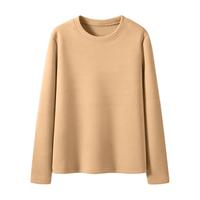 one more双面绒打底衫女内搭2025秋季修身锁温保暖圆领上衣S