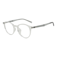 Levi's/李维斯 免费配镜 近视眼镜框架+依视路爱赞全晰膜御1.60镜片 依视路爱赞全晰膜御1.60/-600度 900透明色
