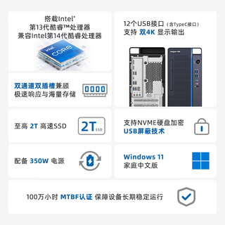 INSPUR/浪潮 M5-G1 i5-13400 16GB+512GB SSD 台式机