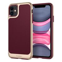Spigen 适用于苹果iPhone11Pro手机壳 硅胶全包防摔保护套外壳 iP11promax酒红色】