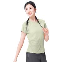 骆驼 CAMEL【排汗速干衣】短袖女运动上衣夏季透气轻薄高弹瑜伽服运动T恤女